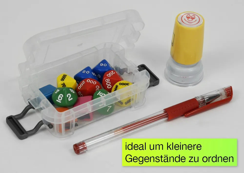 Kunststoff-Box stapelbar, transparent, 0,1 Liter