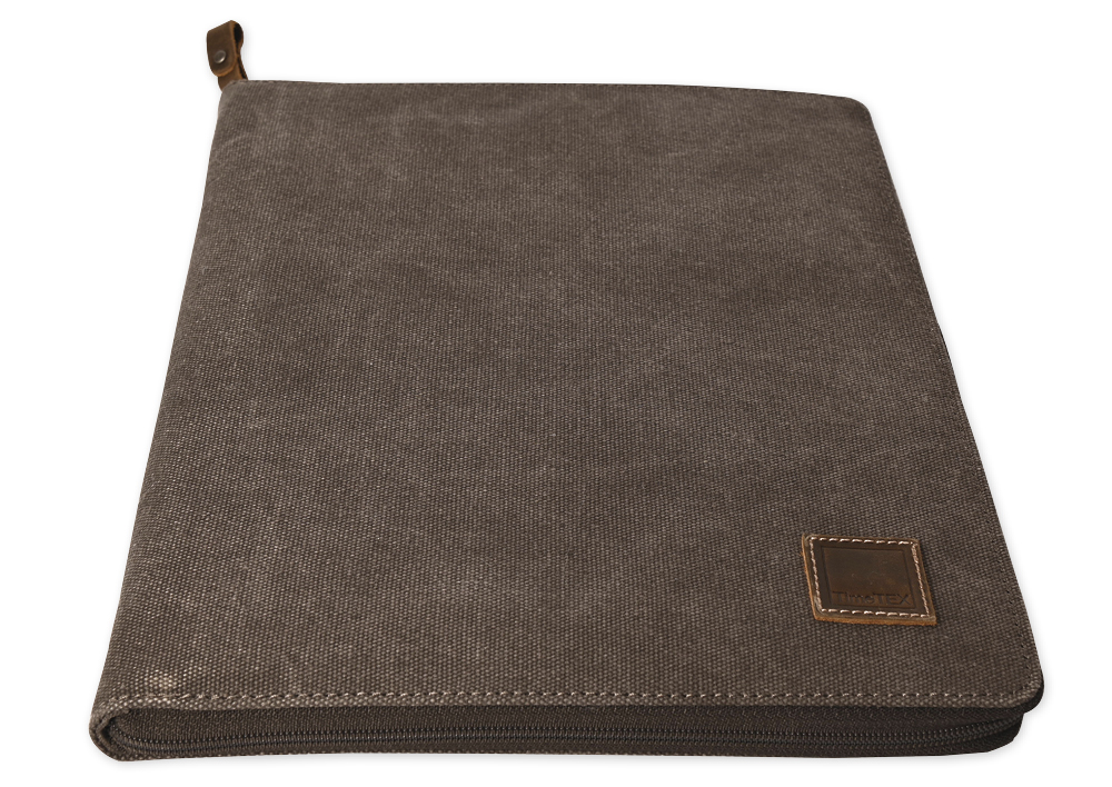 Organizer aus Canvas "Mobiles Büro", für Tablet und Block Organizer aus Canvas "Mobiles Büro", für Tablet und Block