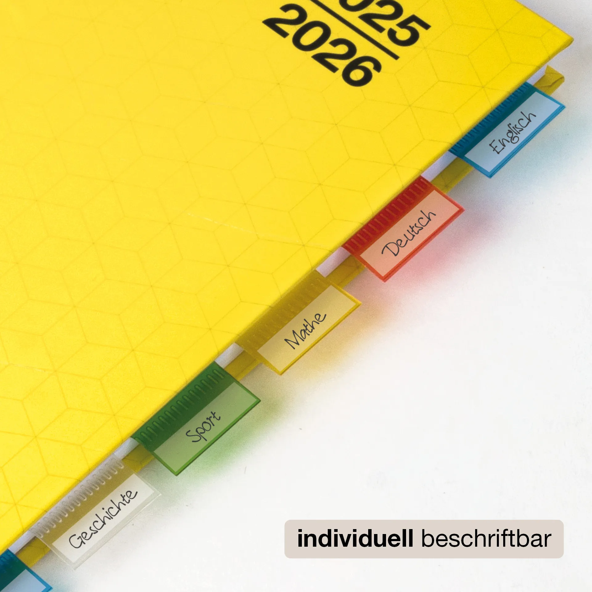 Register-Taben 12-tlg., selbstklebend, aus Kunststoff-Folie