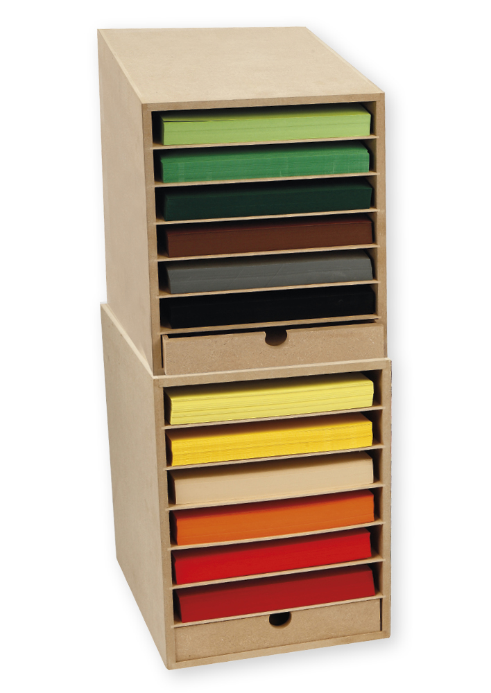 Ablagebox A4 mit 6 Fächer und 1 Schublade Ablagebox A4 mit 6 Fächer und 1 Schublade