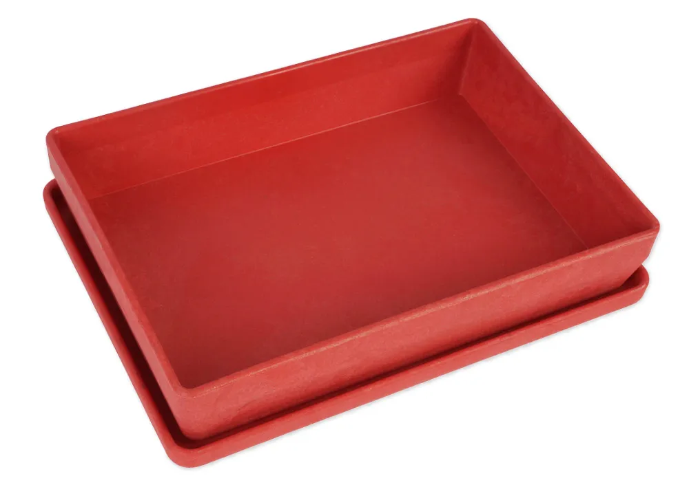 Stapel-Box mit Deckel, aus RE-Wood