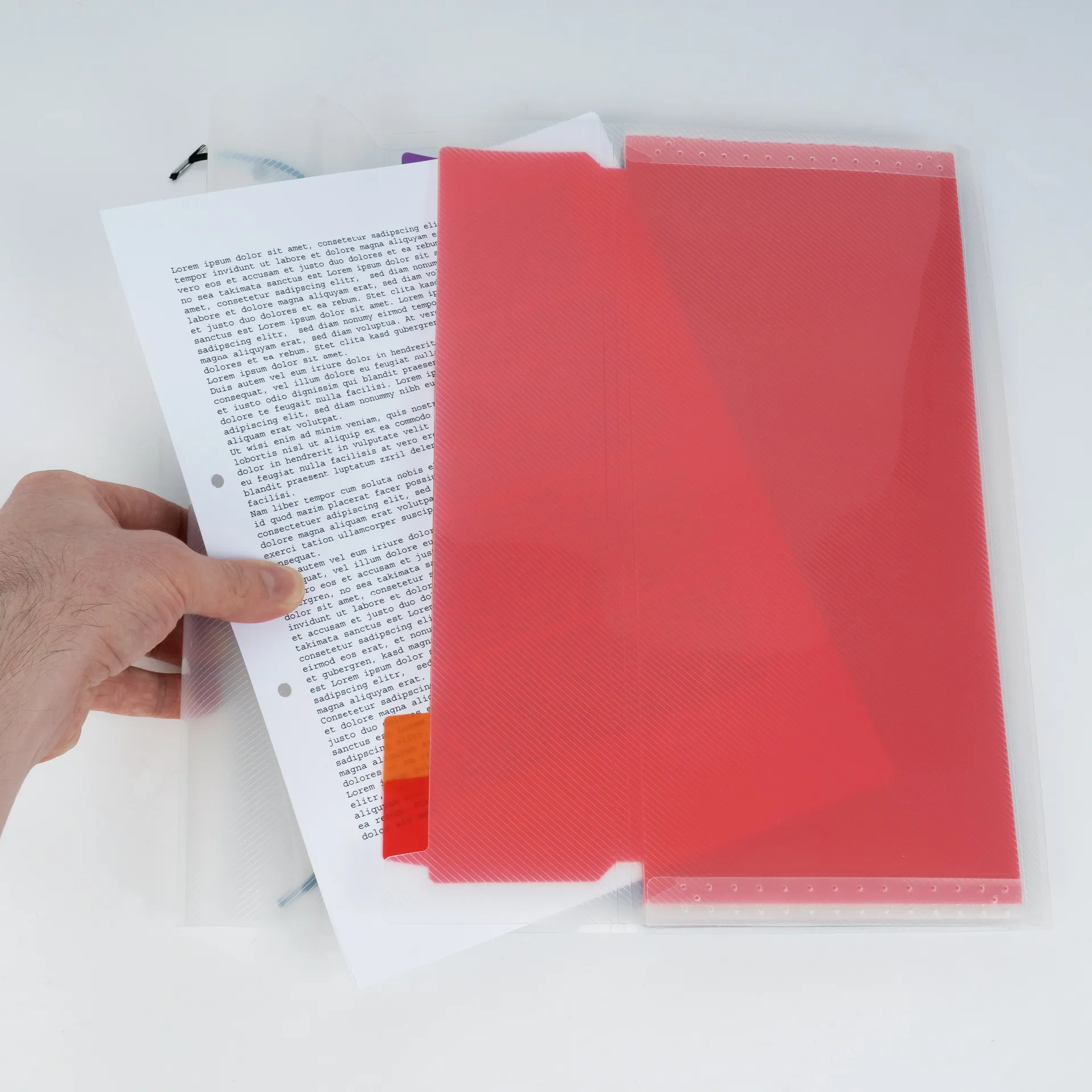 Fächer-Ablage-Registermappe A4-Plus