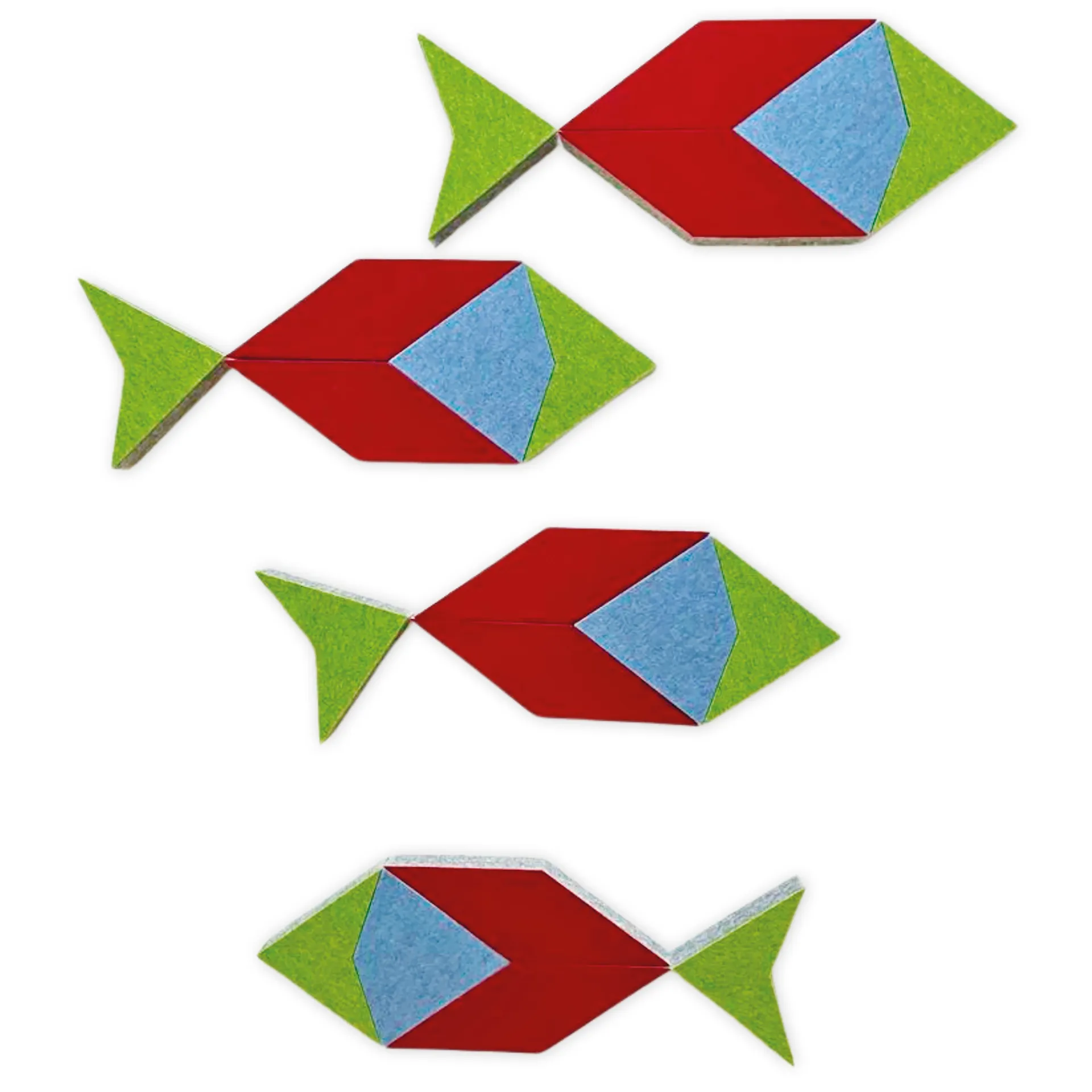 Schallabsorber Silentstar "4 Fische", 72x25 cm, 20-tlg.