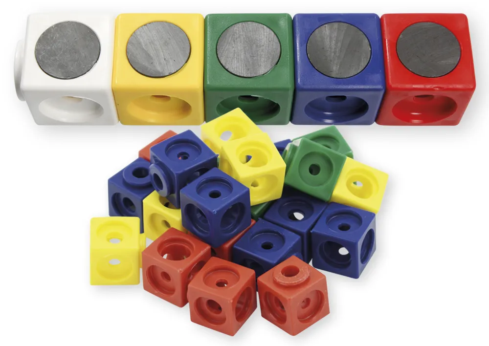 DICK-System Set Demo-Steckwürfel magnetisch, 3,4 cm, 20 Stück im Polybeutel