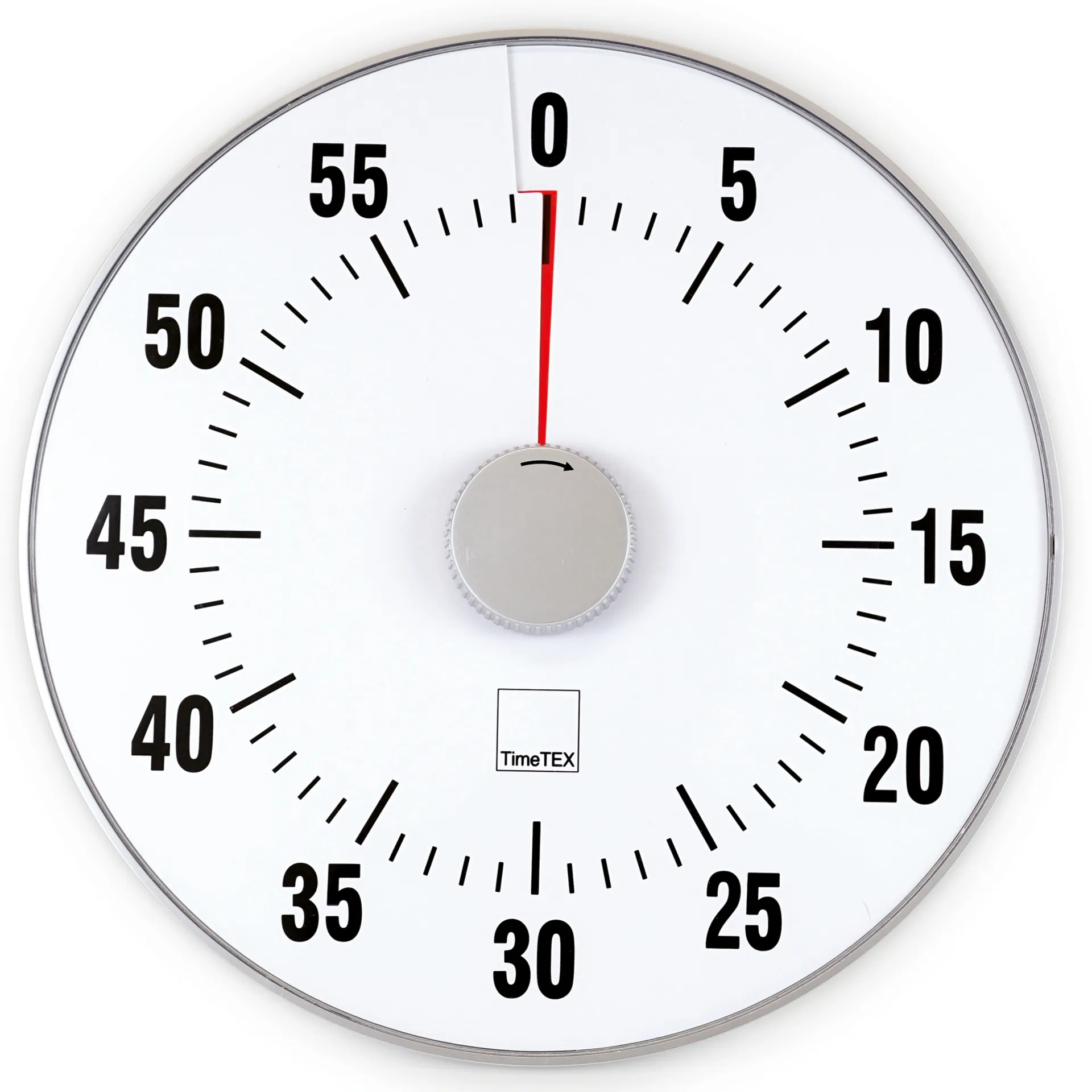 TimeTEX Zeitdauer-Uhr "lautlos" XL, 32 cm ø mit Ampelscheibe