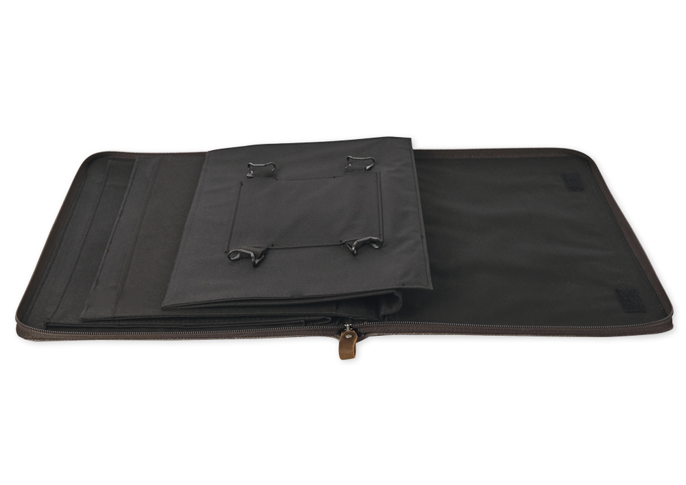 Organizer aus Canvas "Mobiles Büro", für Tablet und Block Organizer aus Canvas "Mobiles Büro", für Tablet und Block