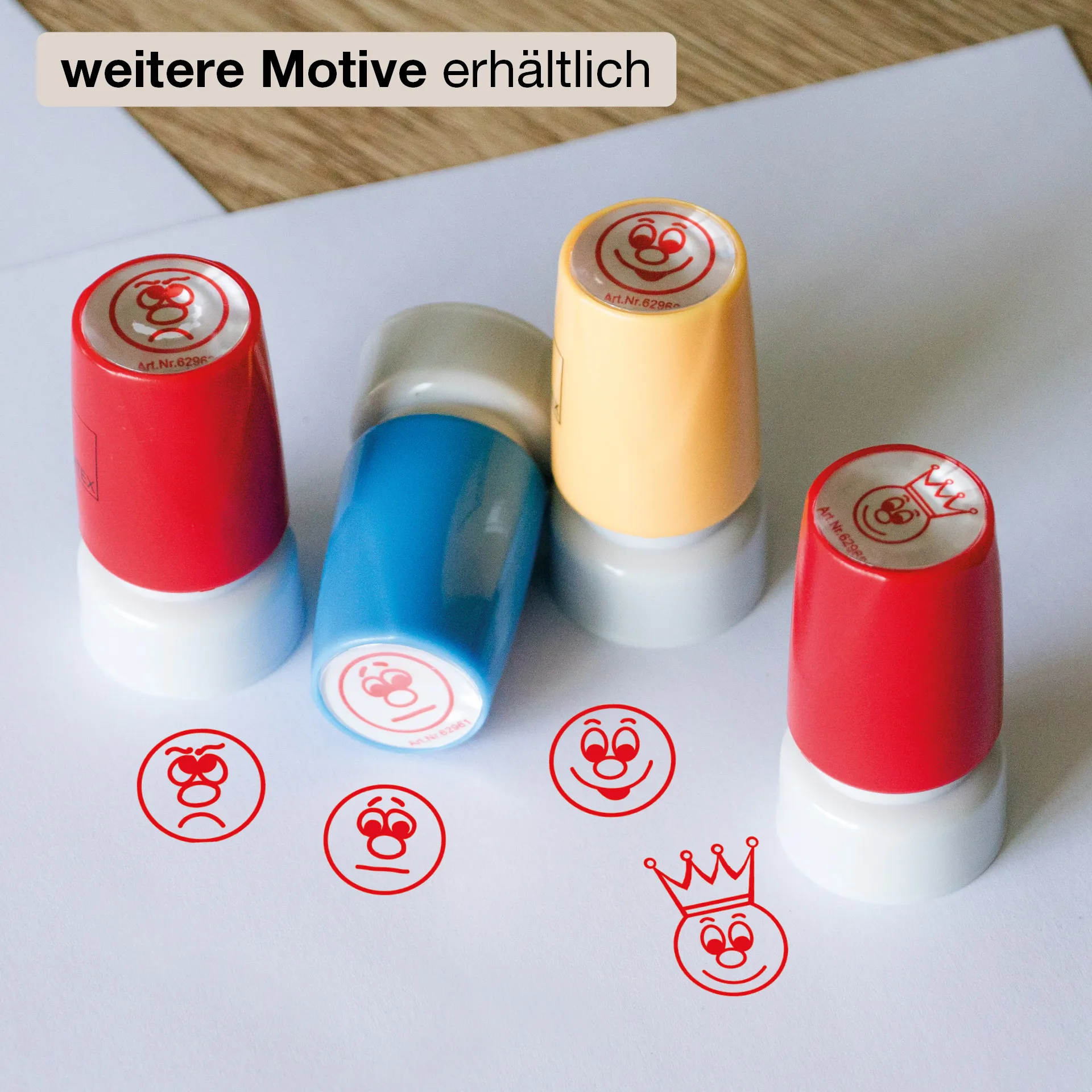 Siebdruck-Stempel "Perpetuum", "Gesicht neutral"