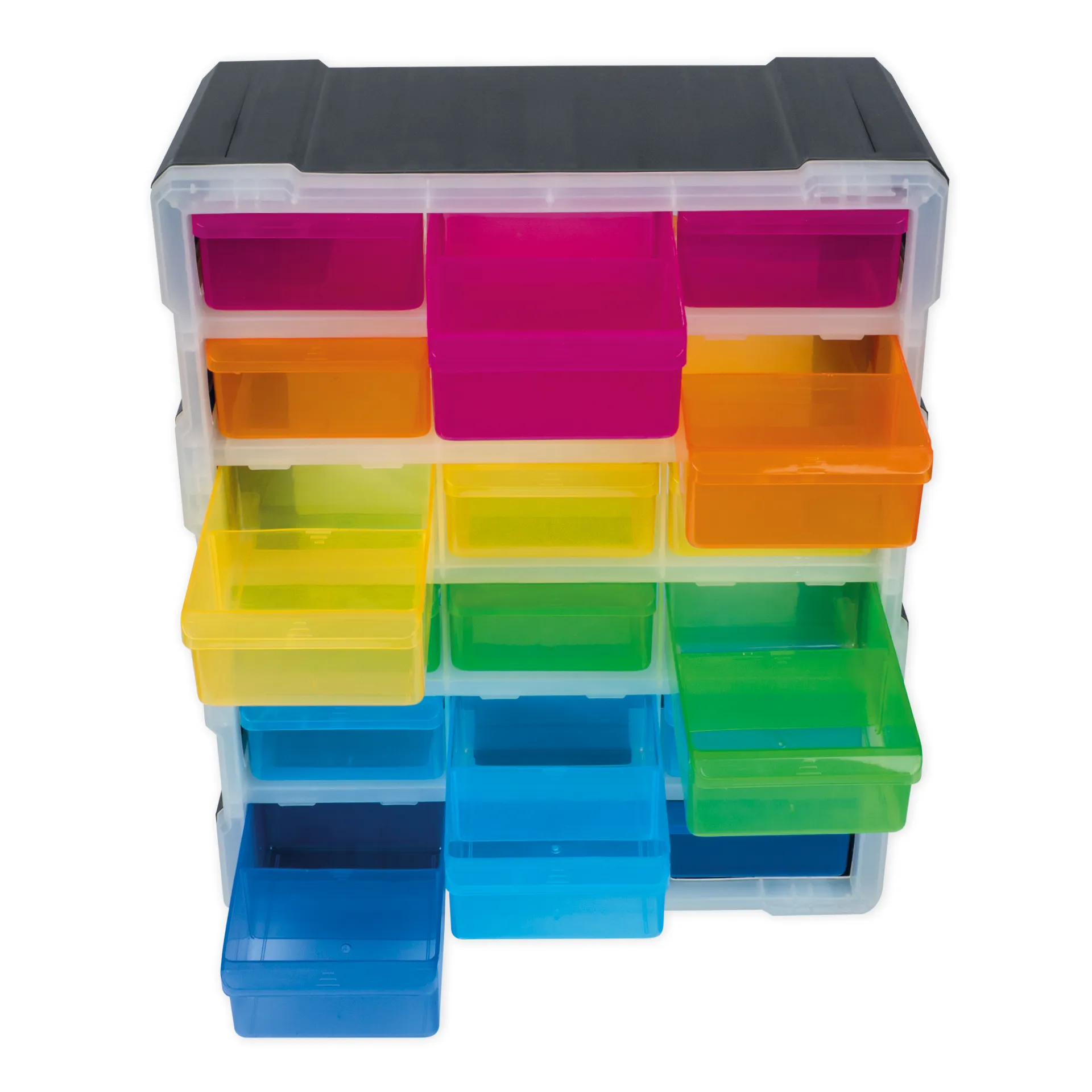 TimeTEX Schubladen-Box "Regenbogen", 6-farbig mit 18 Schüben