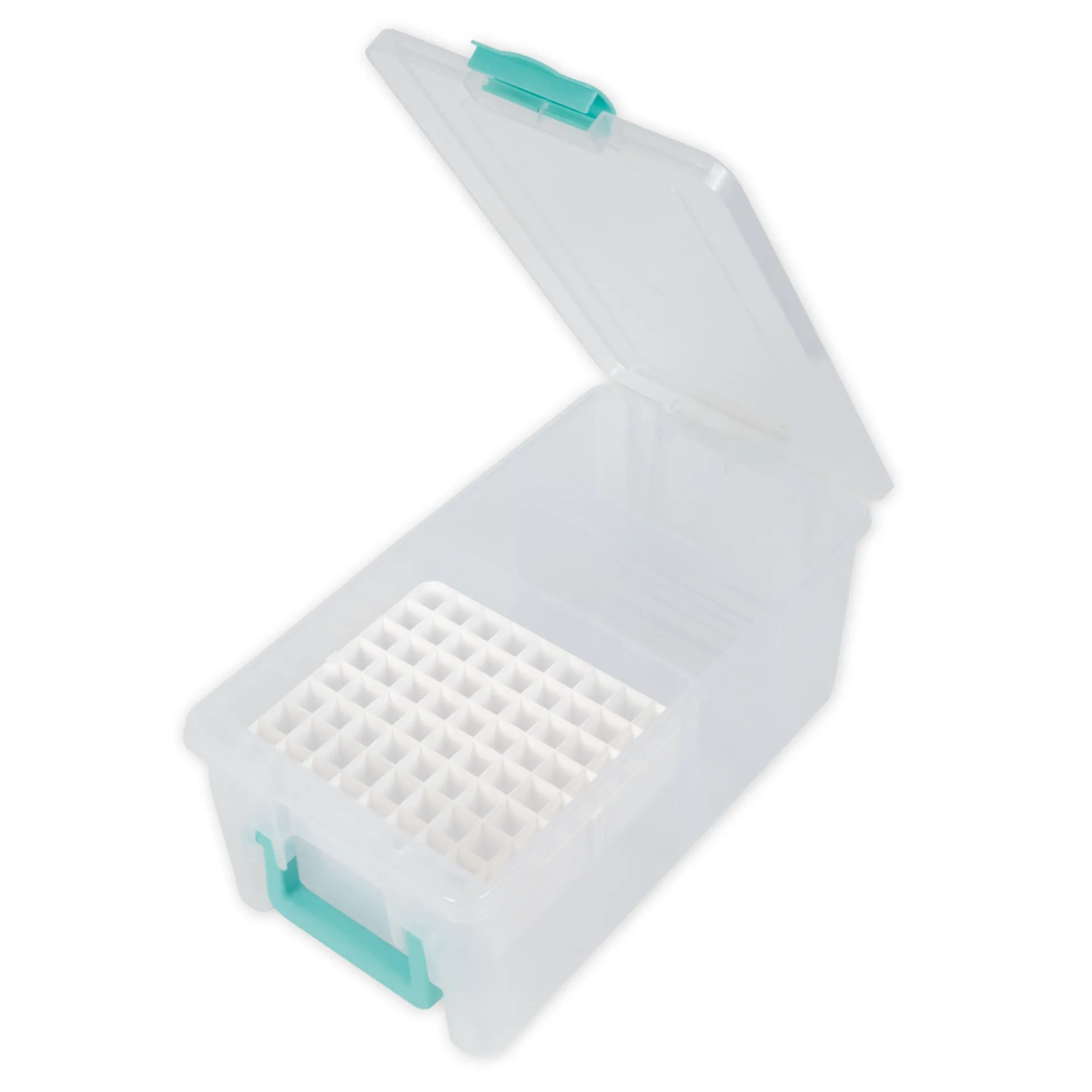 TimeTEX Klappdeckel-Box mit Stifte-Einsatz, transparent