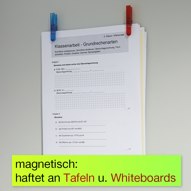 TimeTEX Magnet-Kunststoff-Klammern "Haifisch", 4-tlg., ca. 6 cm TimeTEX Magnet-Kunststoff-Klammern "Haifisch", 4-tlg., ca. 6 cm