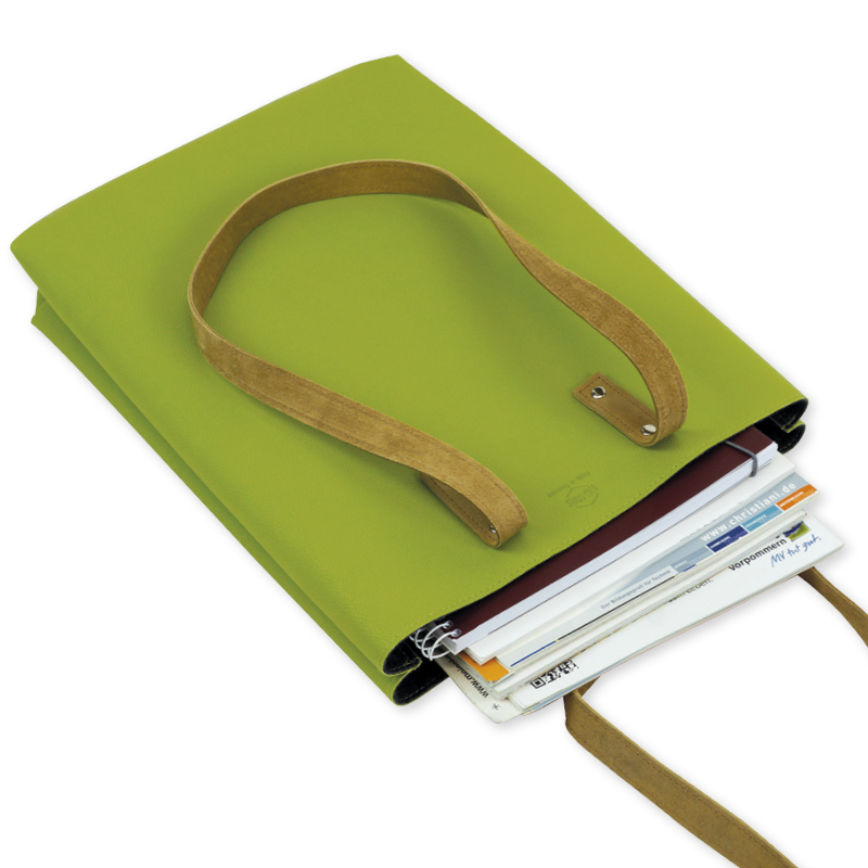 Schultertasche "Mali" aus Apfelleder