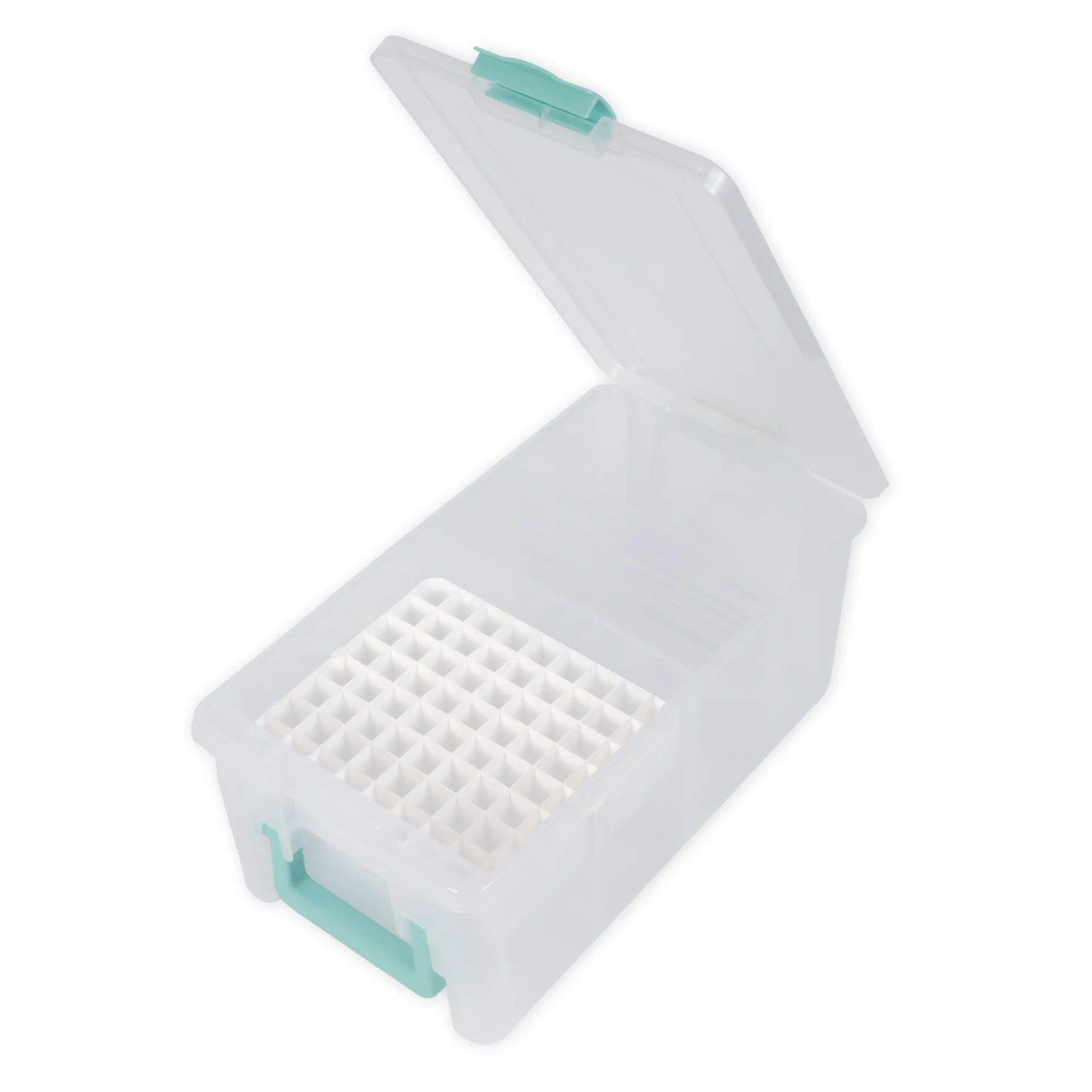 TimeTEX Klappdeckel-Box mit Stifte-Einsatz, transparent