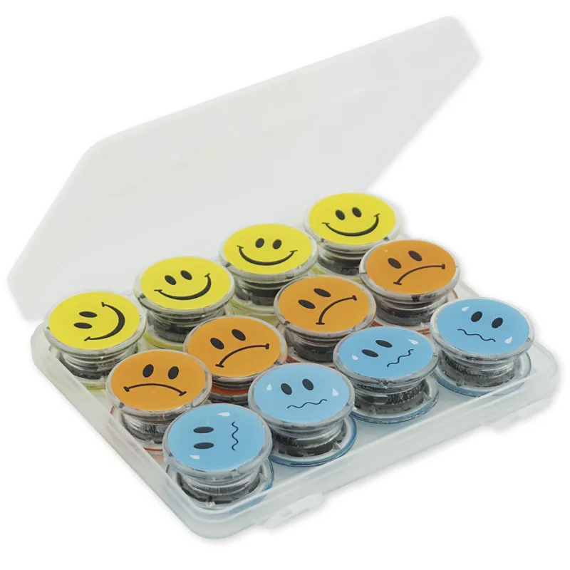 Set Rundmagnete "Gesichter" 32mm, 24-tlg.