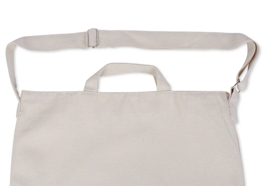 Baumwoll-Beutel natur, 25x41 cm, mit Trageriemen