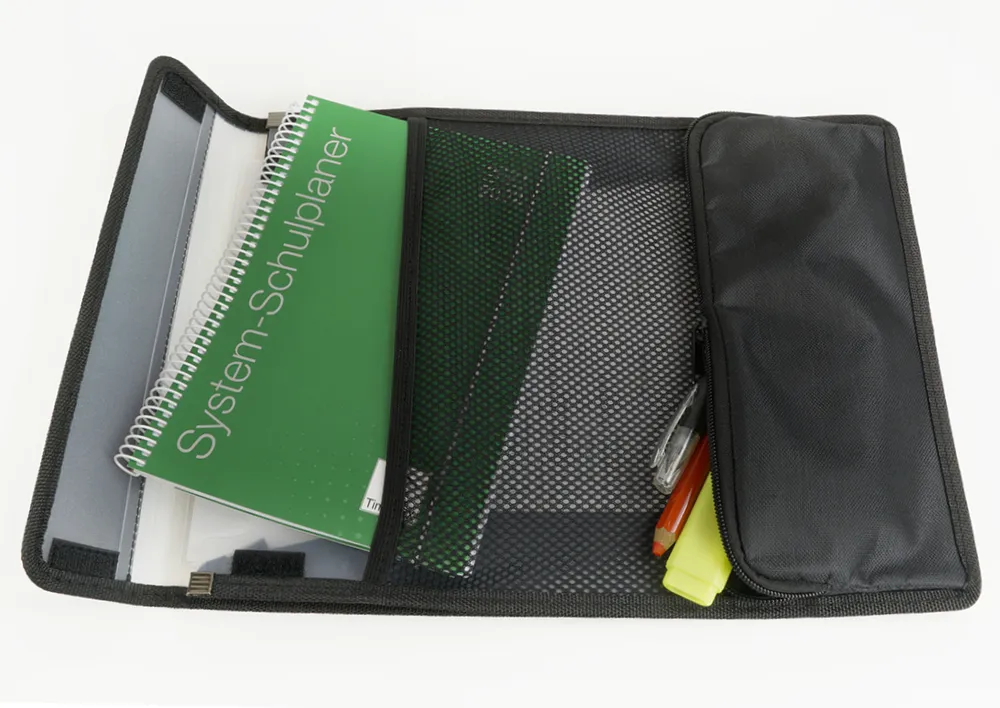 Tascheneinsatz A4 mit Netz und Stiftmäppchen