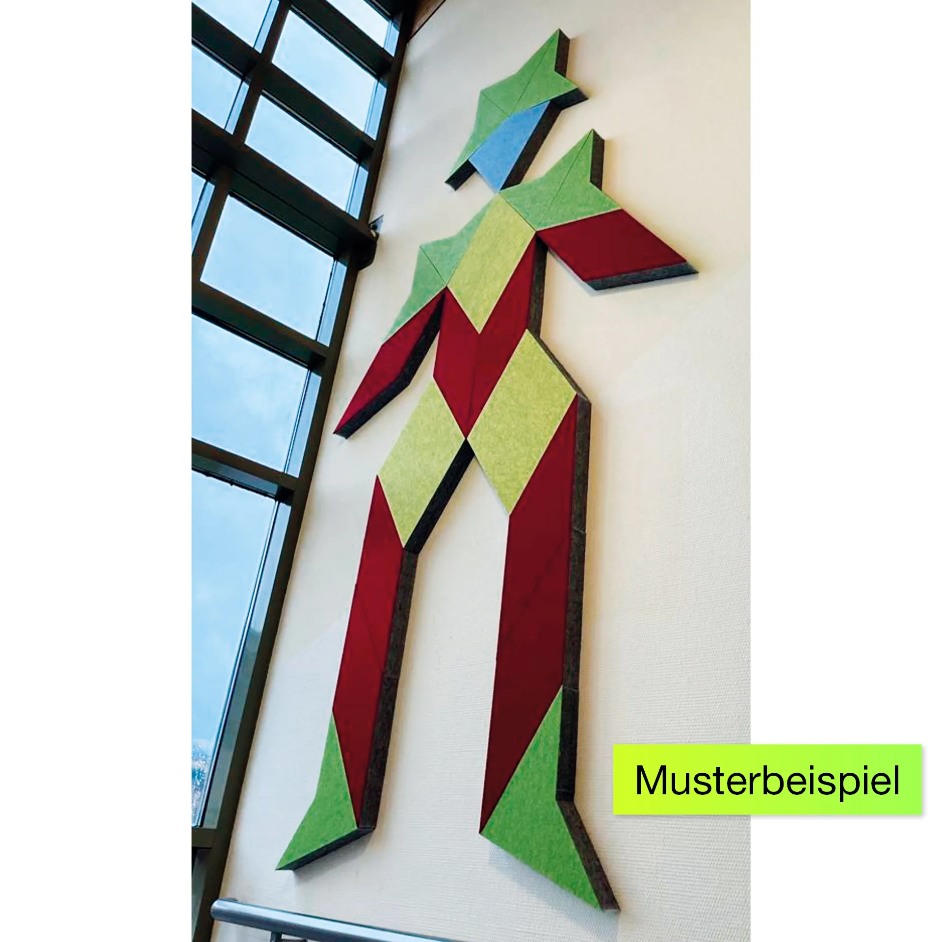 Schallabsorber Silentstar "Mann mit Hut", 145x256 cm, 21-tlg.