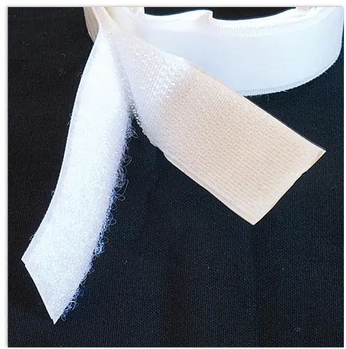 TimeTEX-Klettband selbstklebend, weiss, 1 m