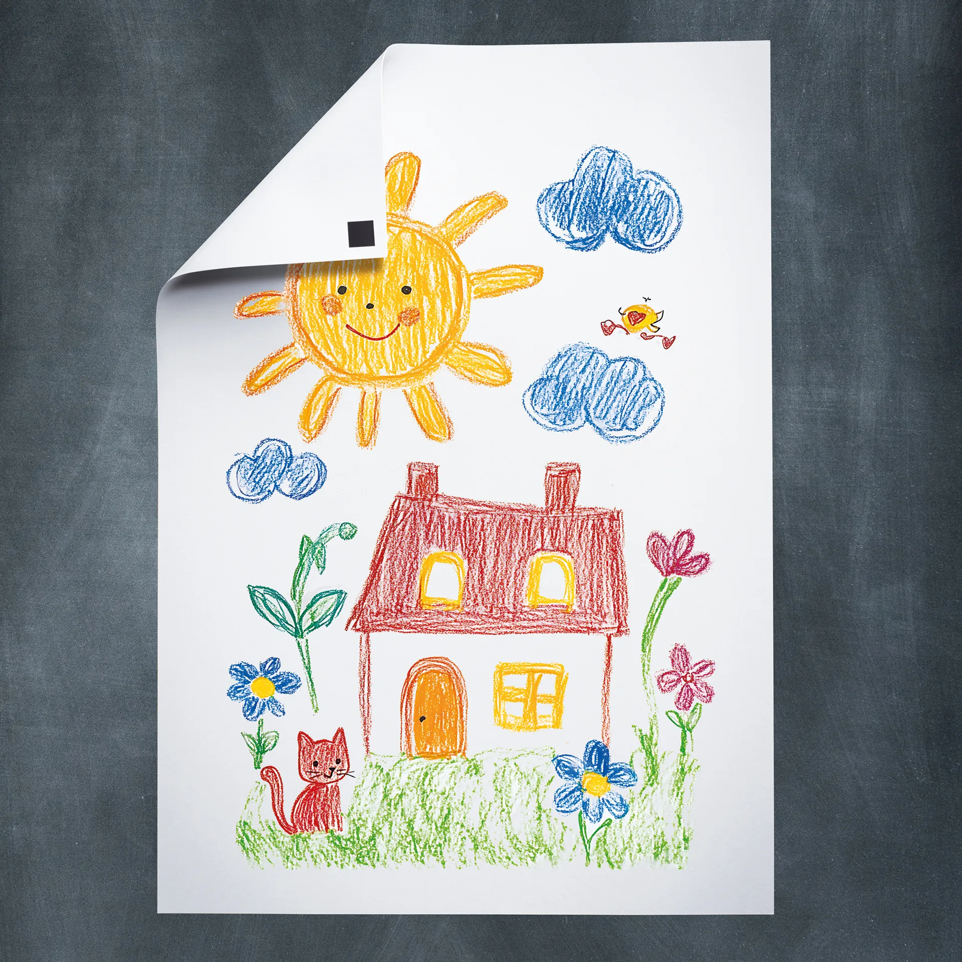 Magnet-Plättchen selbstklebend, 30x30 mm, 28 Stück