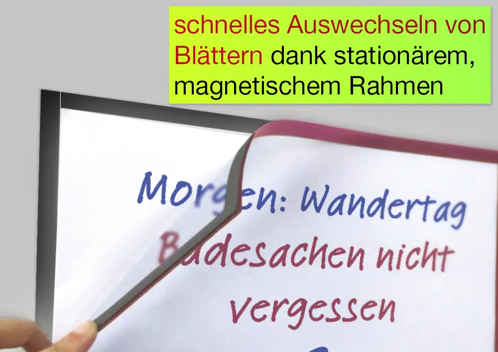 TimeTEX Magnet-Klapp-Rahmen A4 farbig, selbsthaftende Rückseite, 2 Stück TimeTEX Magnet-Klapp-Rahmen A4 farbig, selbsthaftende Rückseite, 2 Stück