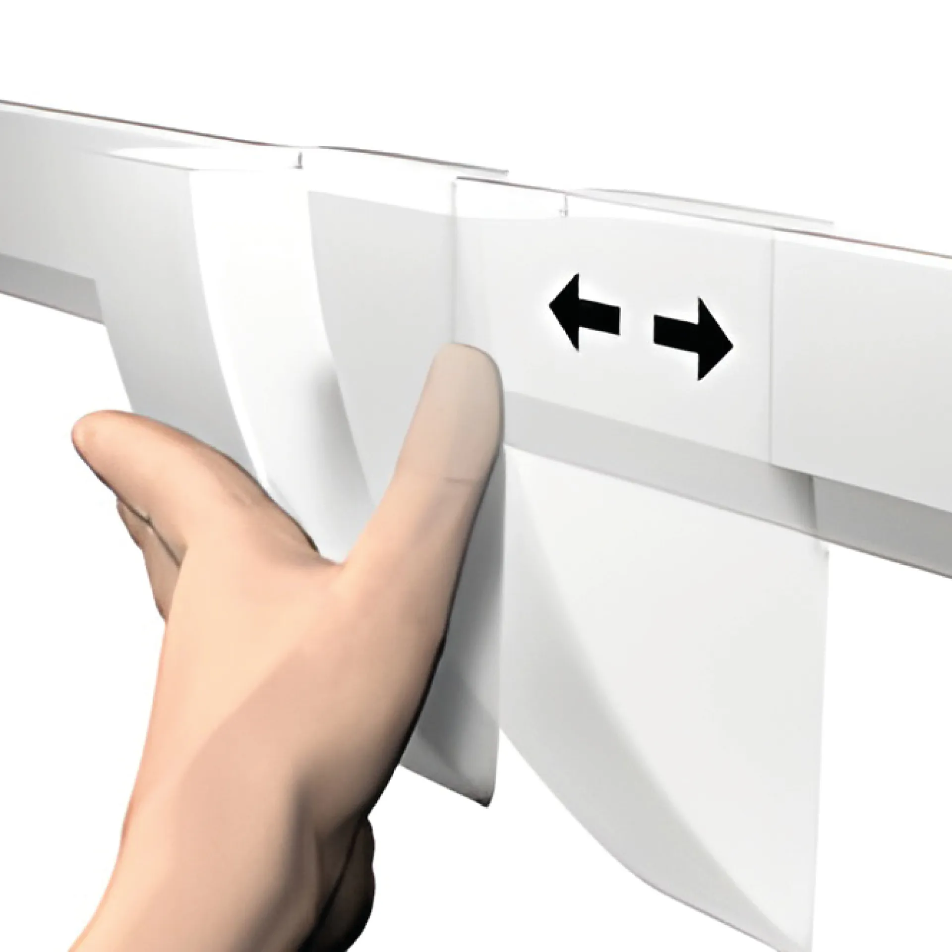 Utensilien-Box für Info-Leiste, weiß, 1 Stück