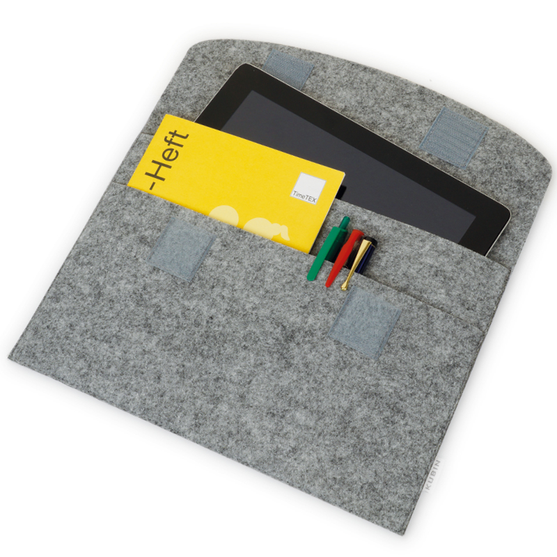 TimeTEX Tablet-Hülle aus Filz mit Einstecktasche, 30x20 cm TimeTEX Tablet-Hülle aus Filz mit Einstecktasche, 30x20 cm