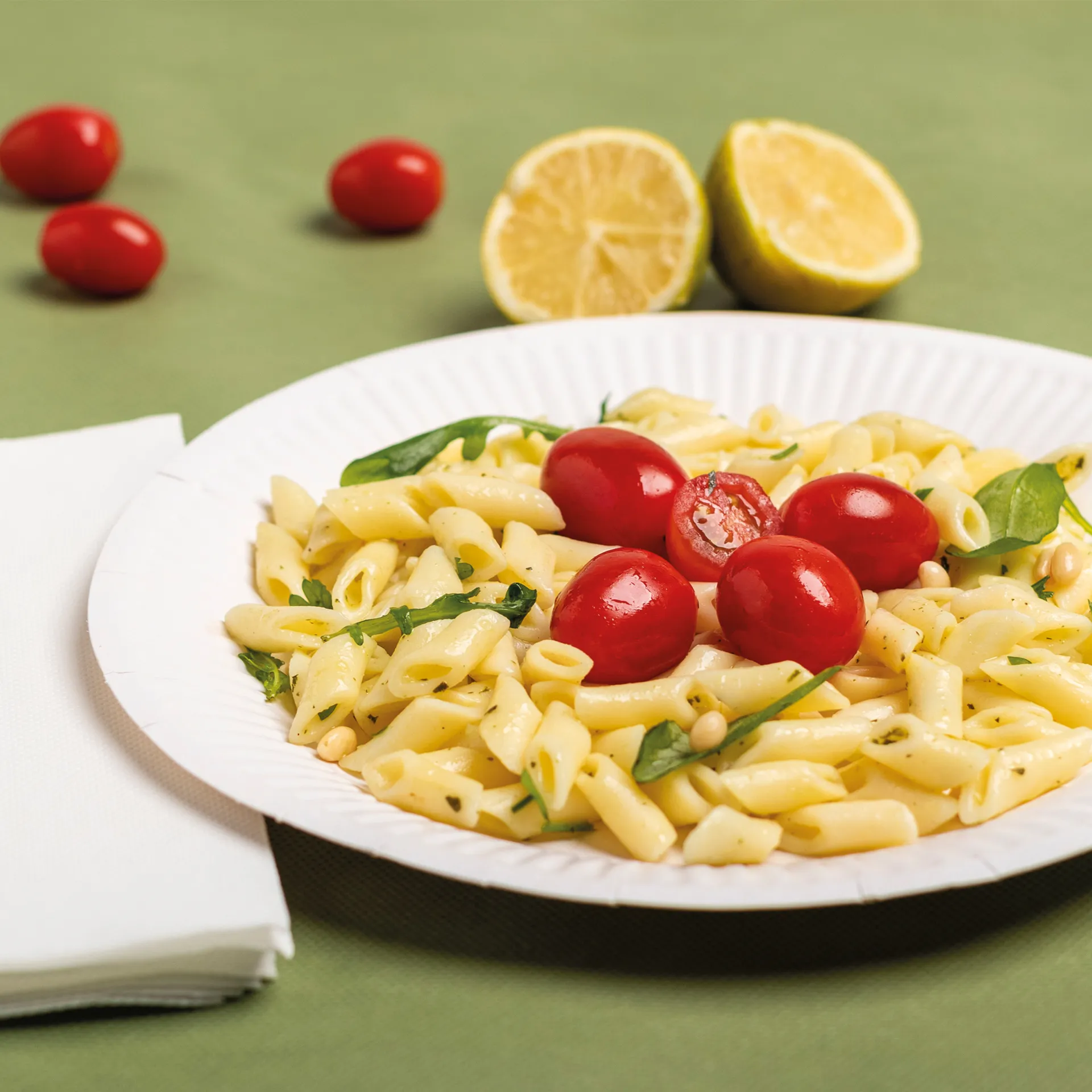 Set Pappteller weiß, 23 cm ø, 50 Stück