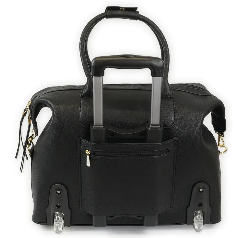 Trolley-Handtasche "Bellissima", schwarz-gold