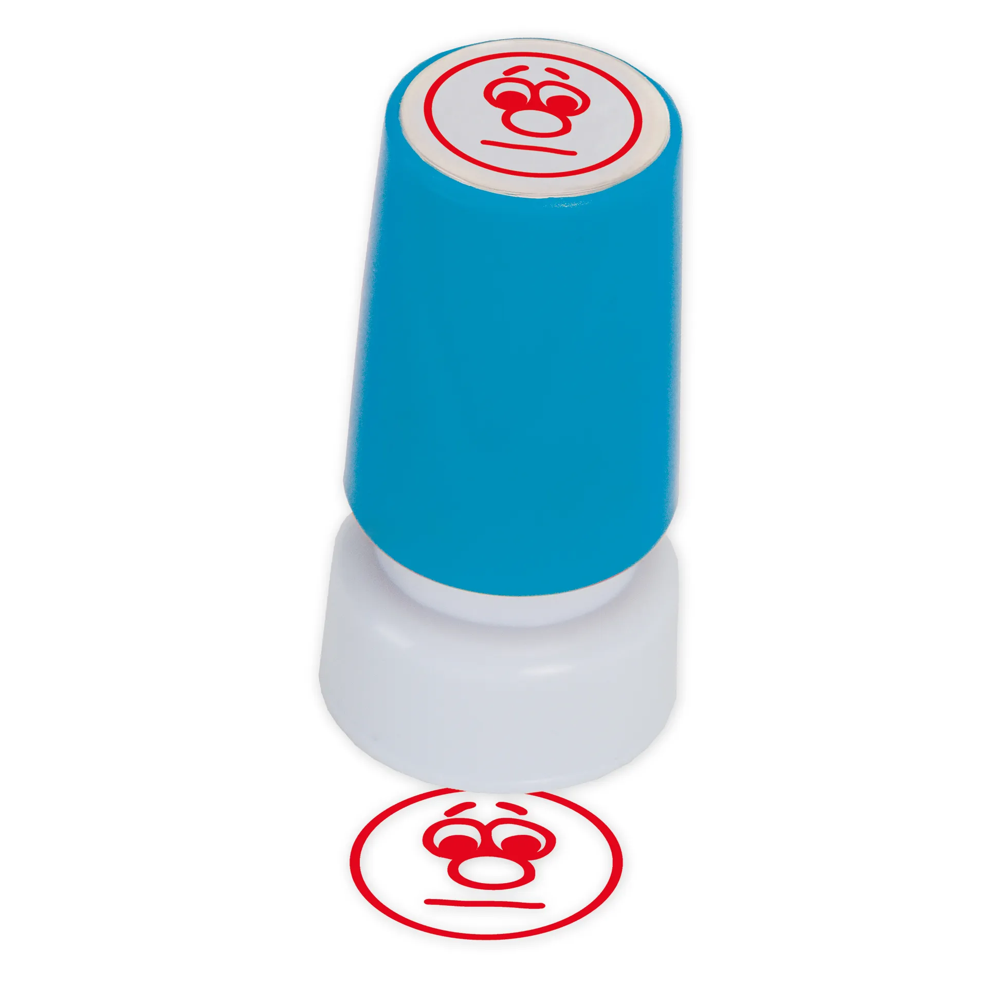 Siebdruck-Stempel "Perpetuum", "Gesicht neutral"