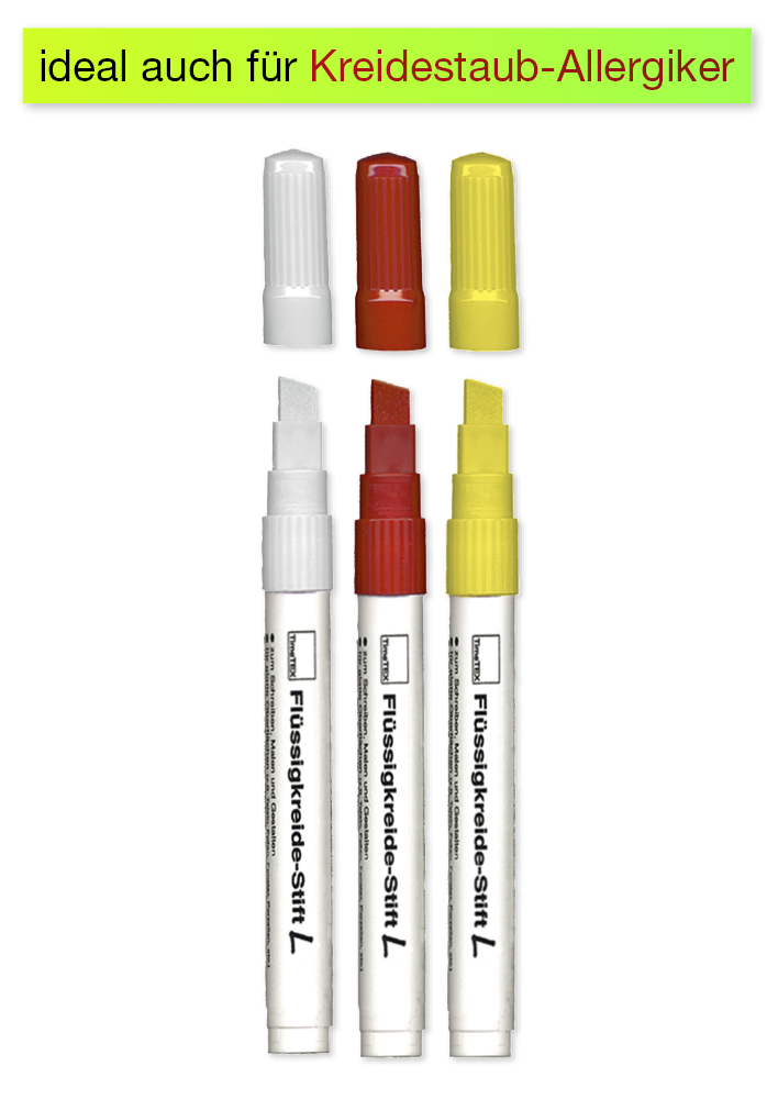 TimeTEX Flüssigkreide-Stift L Set 3-tlg.