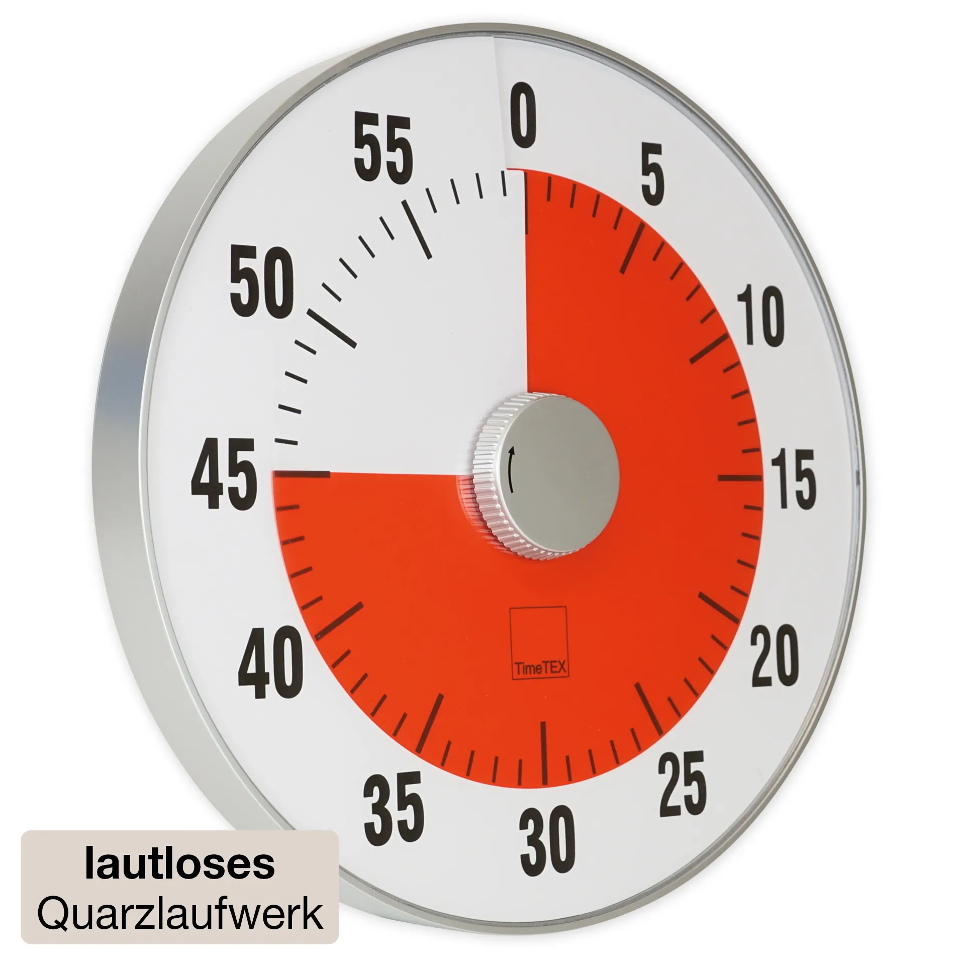 TimeTEX Zeitdauer-Uhr "lautlos" XL, 32 cm ø