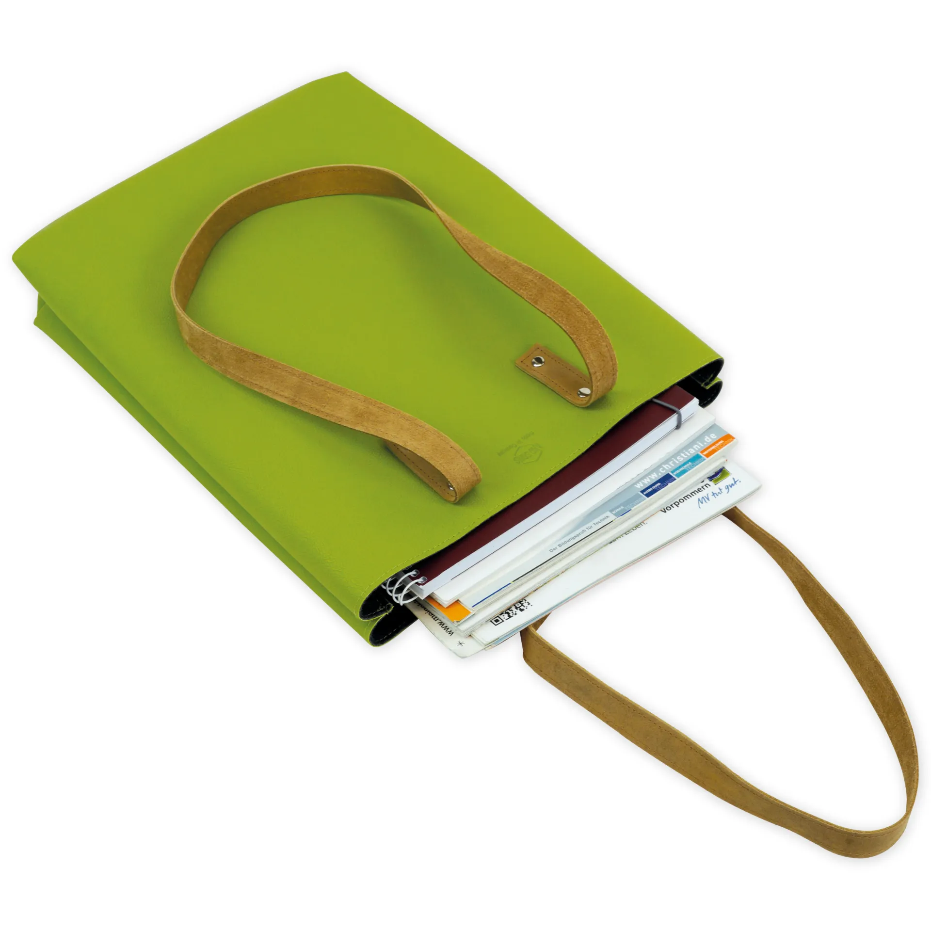 Schultertasche "Mali" aus Apfelleder Schultertasche "Mali" aus Apfelleder