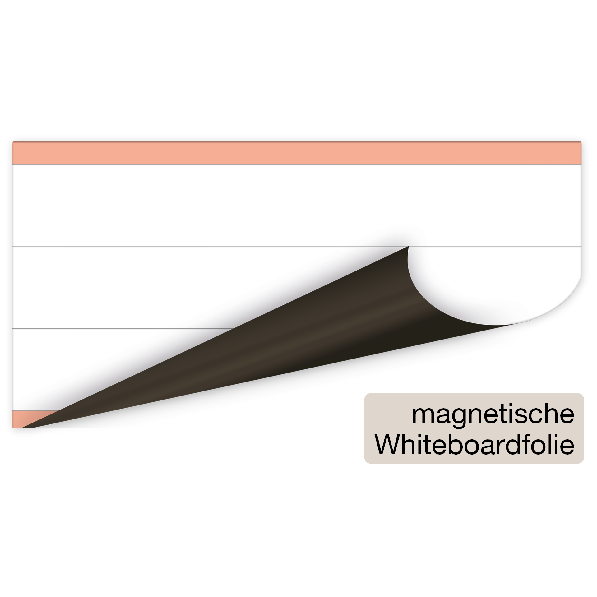 TimeTEX Whiteboard-Demo-Schreibzeile 3-geteilt, magnetisch, 2-tlg.