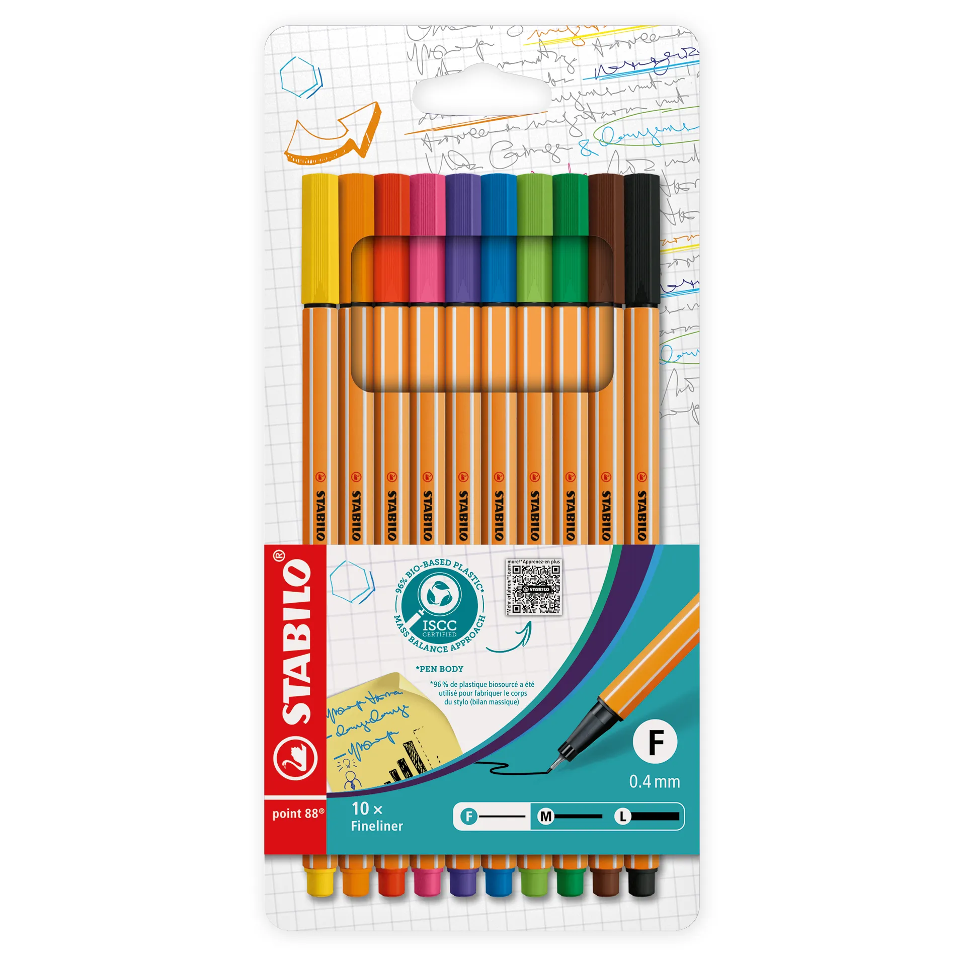 Stabilo point 88 Standard Fineliner, 10-tlg.