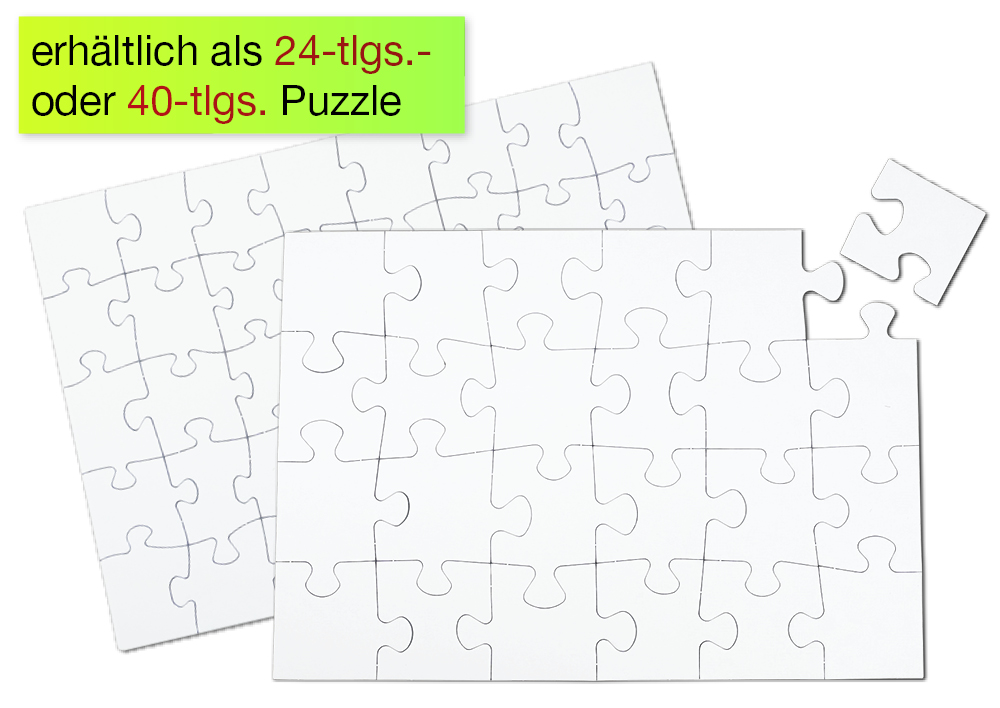 Puzzle zum Bemalen
