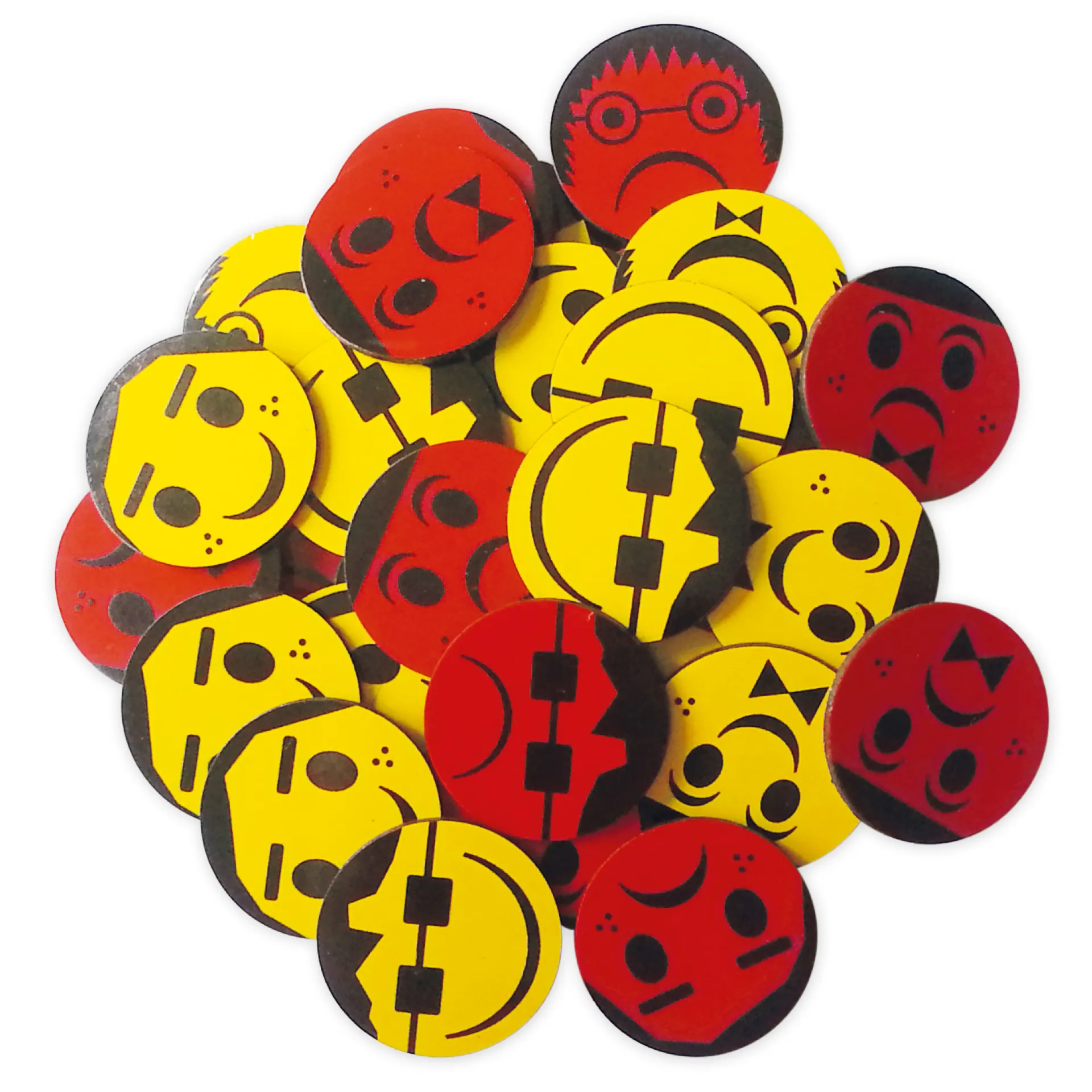 Nachbestell-Satz Gesichter "Das Smiley-Rennen"