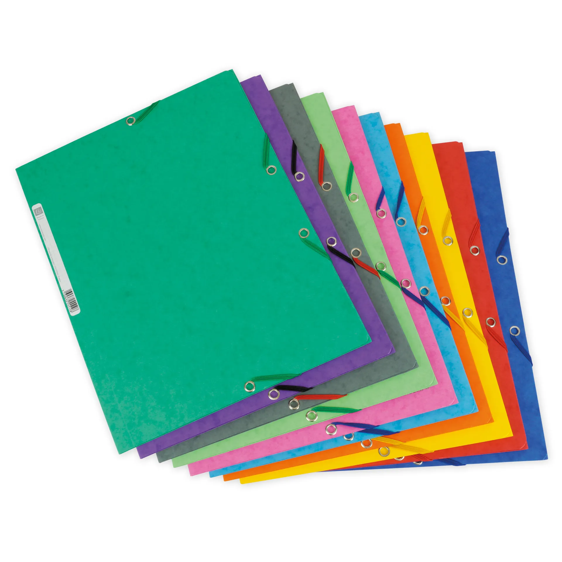 Set Sammelmappe aus Pappe A4-Plus, 10 Stück, farbig