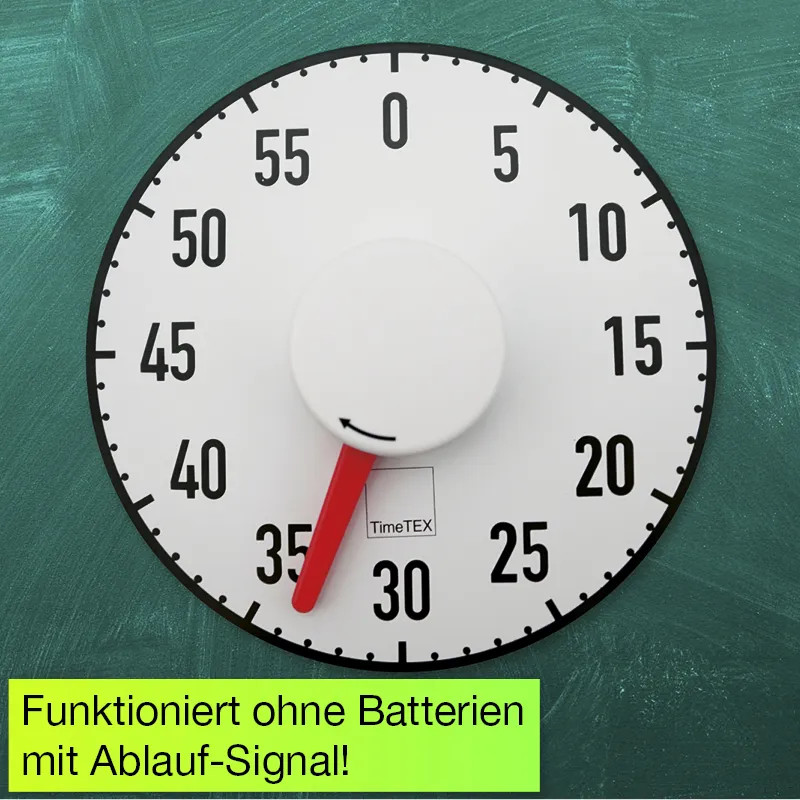 Tafel-Zeitdauer-Uhr "Automatik" magnetisch, 190 mm ø