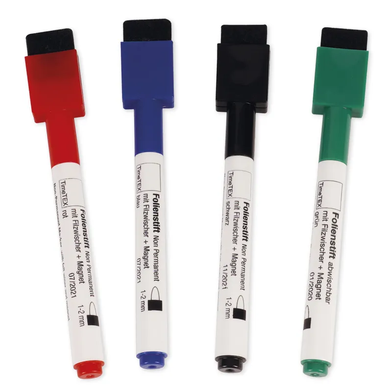 Set Folien-Schreiber abwischbar mit Filzwischer + Magnet