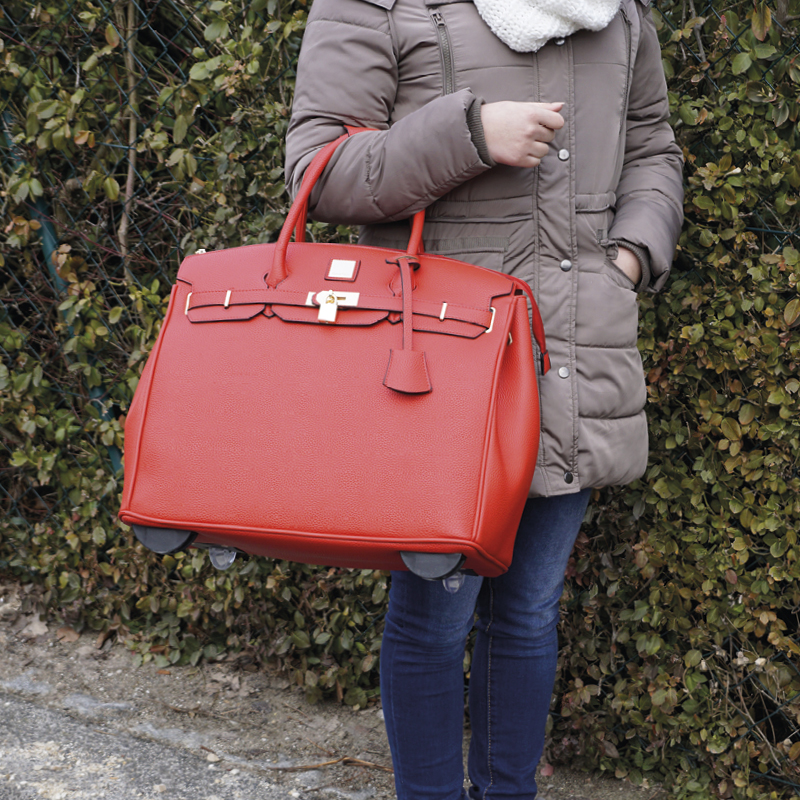 TimeTEX Handtaschen-Trolley "Bella", rot TimeTEX Handtaschen-Trolley "Bella", rot