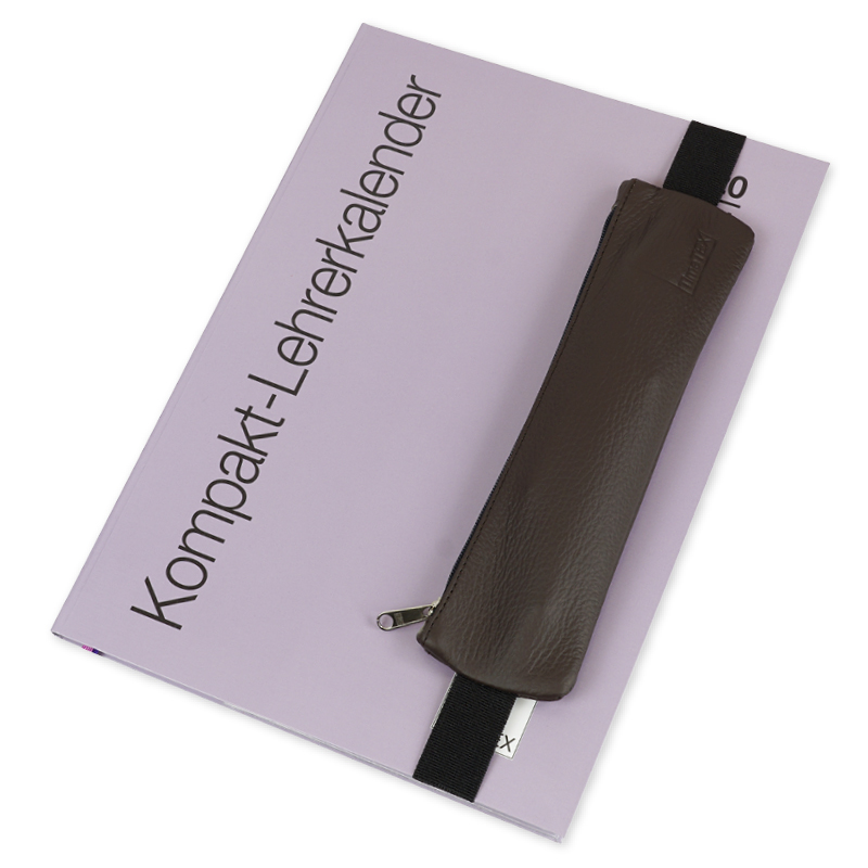 Aufspann-Stiftmäppchen aus Leder, für A5 und A4 Aufspann-Stiftmäppchen aus Leder, für A5 und A4