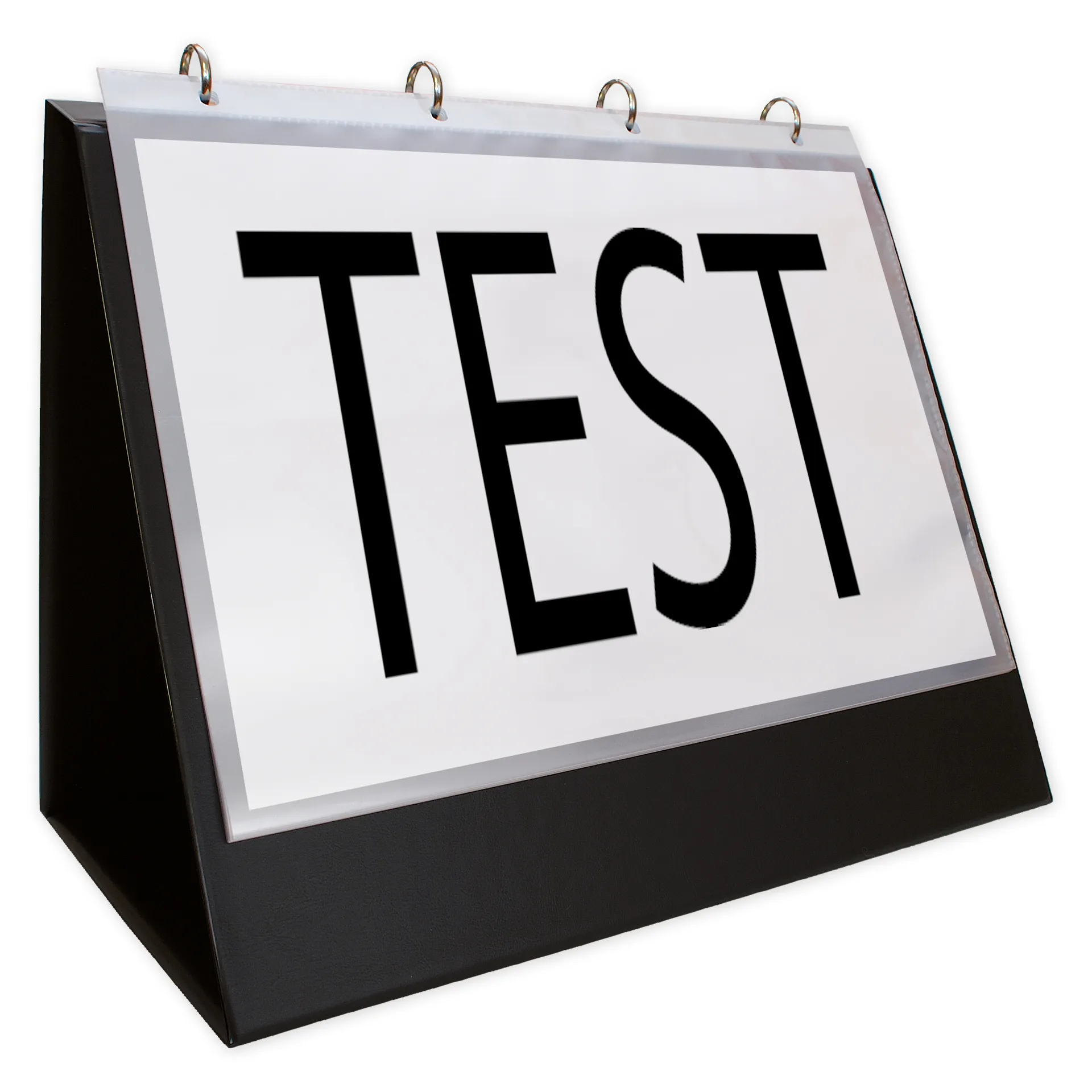 Tisch-Flipchart, A4 quer, 4-Ring-Mechanik