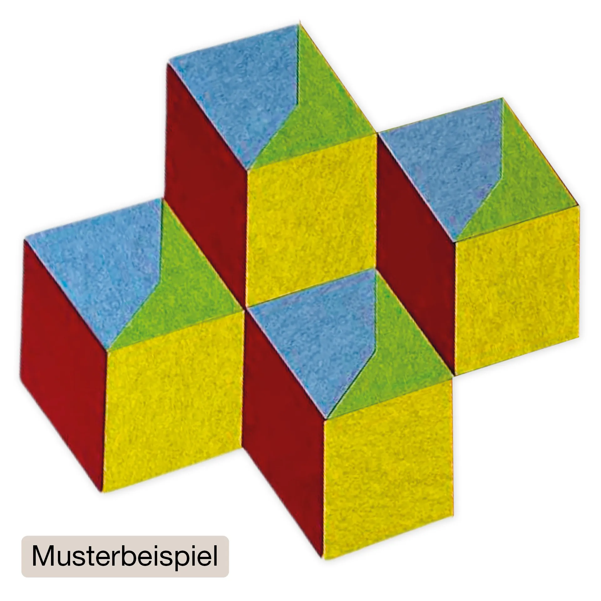 Schallabsorber Silentstar "4 Würfel", 133x137 cm, 16-tlg.