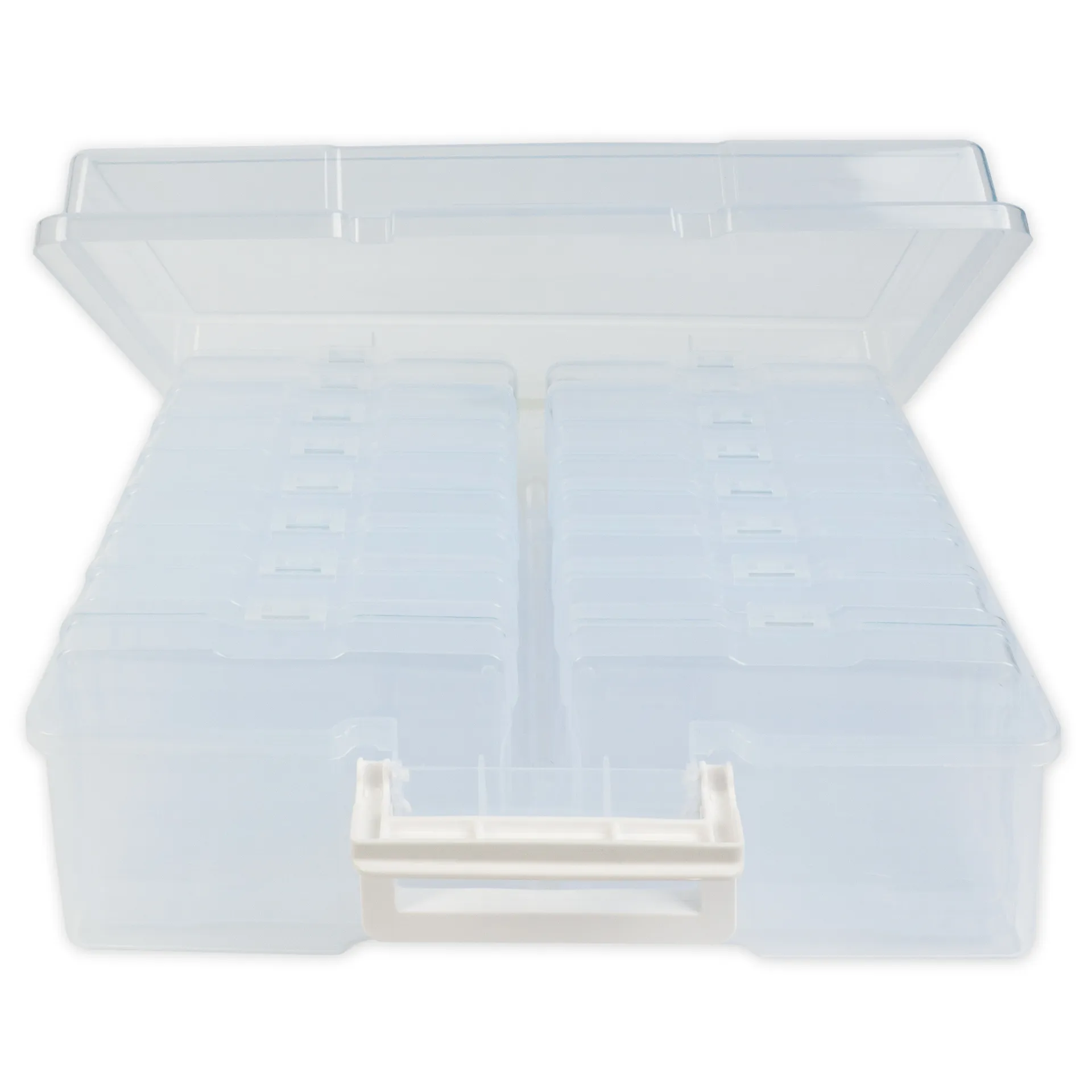 TimeTEX Klappdeckel-Boxen im Koffer, transparent, 17-tlg.