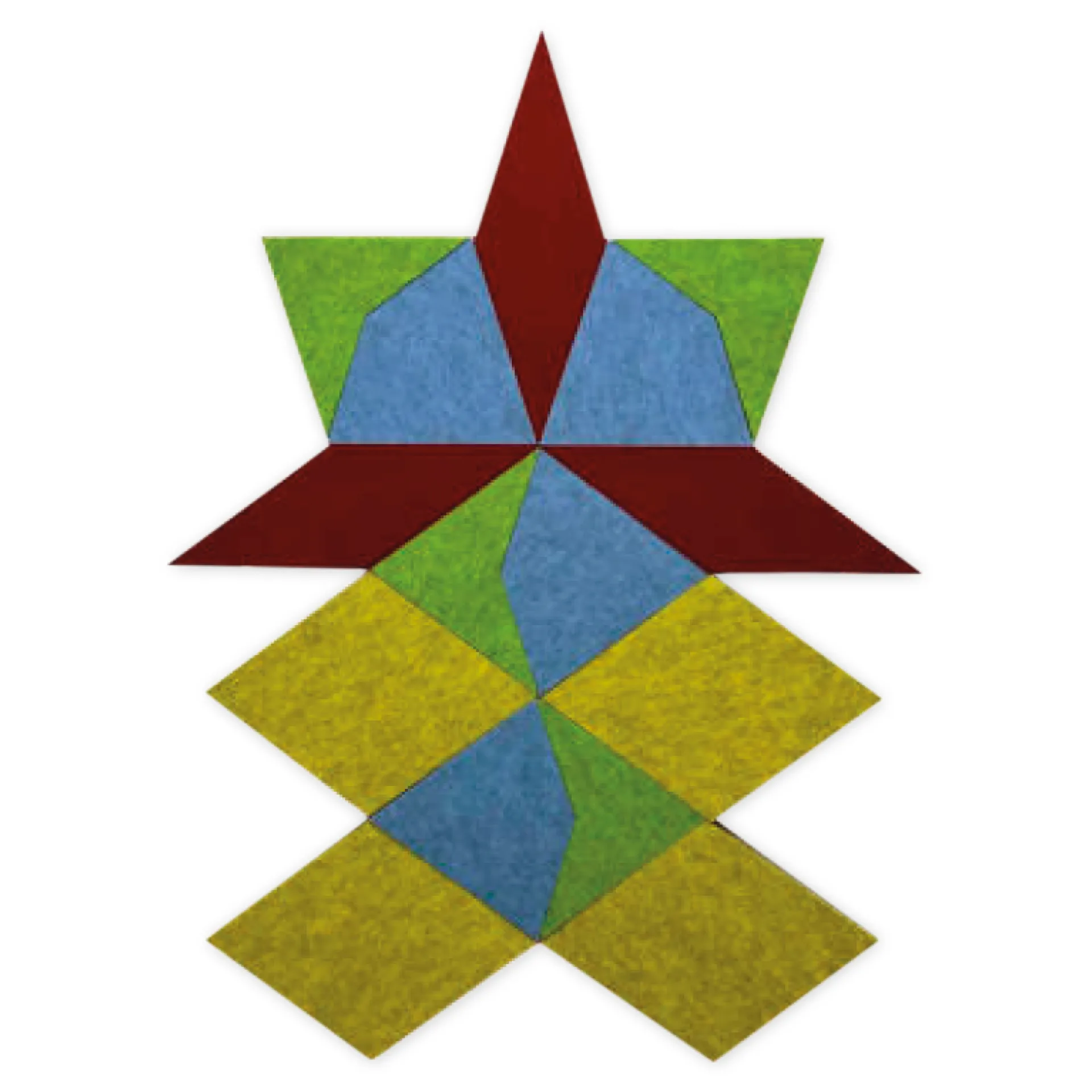 Schallabsorber AcousticArt "4 Würfel", 133x137 cm, 16-tlg.