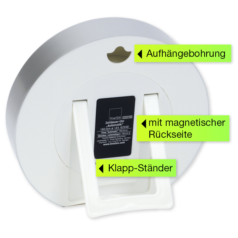 Zeitdauer-Uhr "Automatik" mit Ablauf-Signal