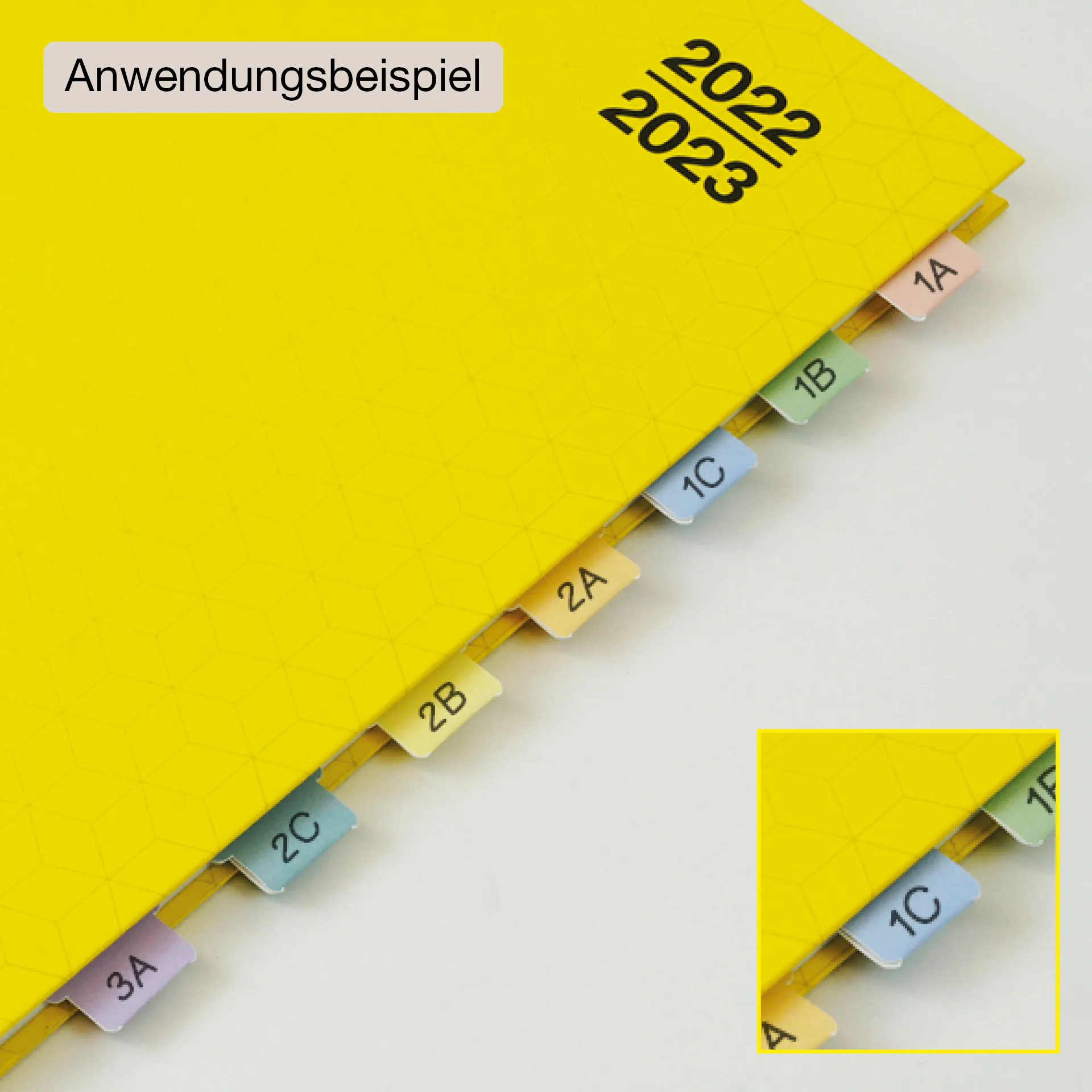 Register-Taben 29-tlg., selbstklebend, aus Karton-Papier