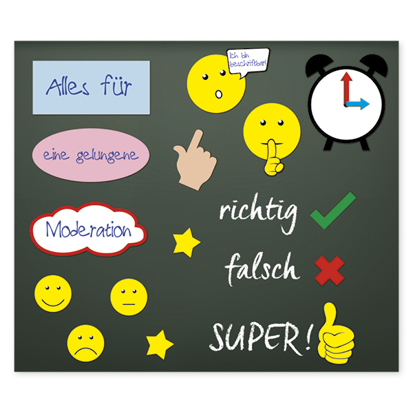 Moderations-Material, magnetisch, 64-tlg. Moderations-Material, magnetisch, 64-tlg.