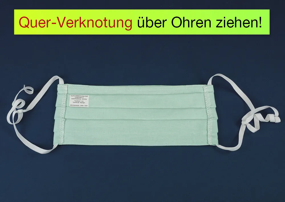 Alltags-Gesichts-Maske aus Baumwoll-Stoff „Flexigröße“