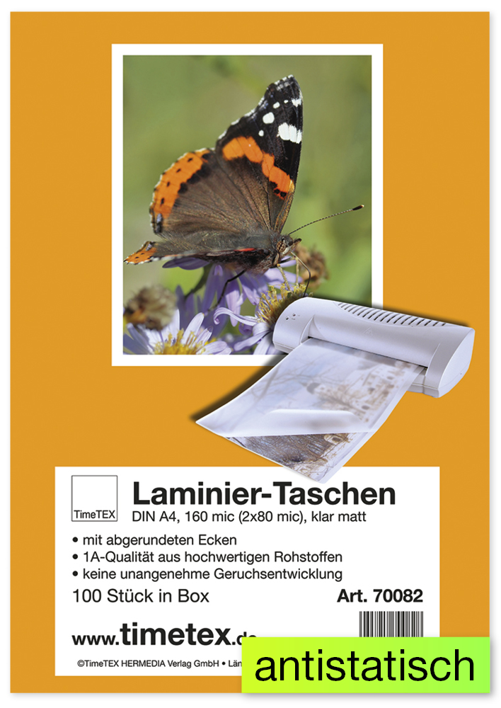 Laminiertaschen A4 2x80 mic matt