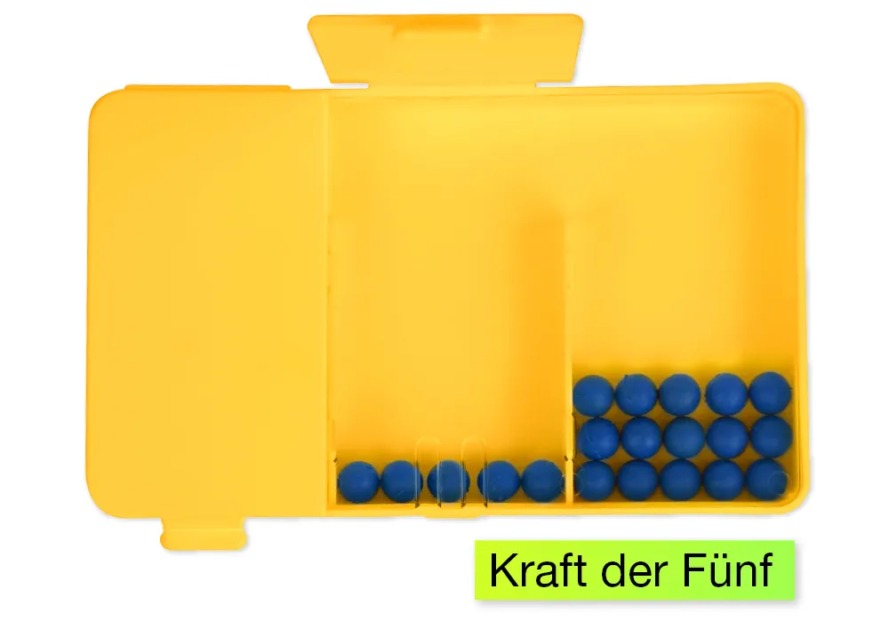 Schüttelbox 3-tlg., mit 20 Perlen